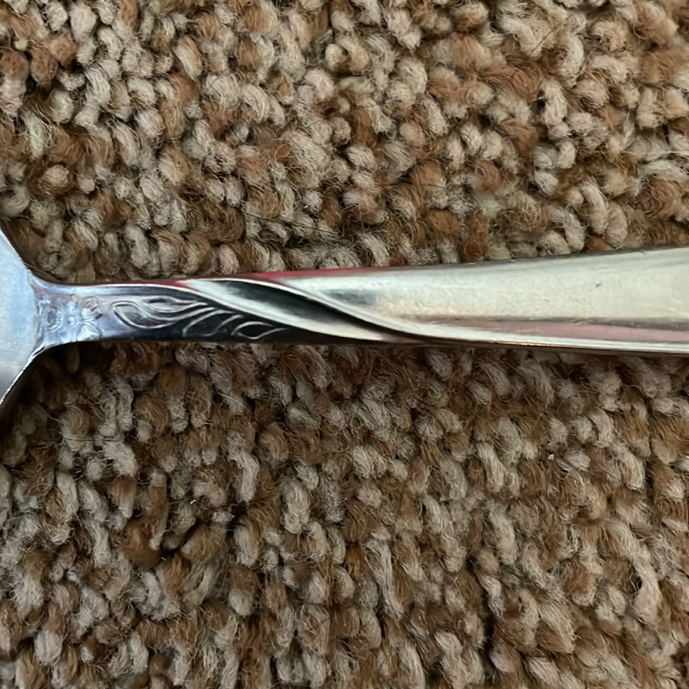 VTG Nasco Stainless Steel Swirl Handle teaspoon Japan - Picture 3 of 5